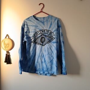 Odd Future Long Sleeve Blue Tie Dye Shirt